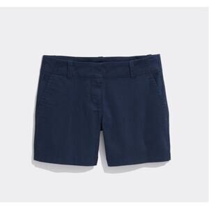 VINEYARD VINES 5" Every Day Shorts Women 24 Navy Blue Flat Front Khaki NWT
